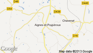 Plan de Aignes-et-Puypéroux