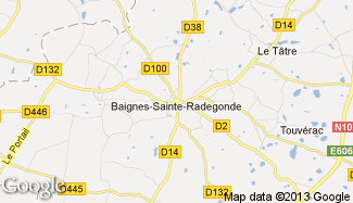 Plan de Baignes-Sainte-Radegonde