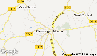 Plan de Champagne-Mouton