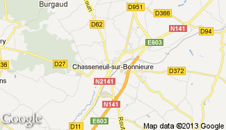 Plan de Chasseneuil-sur-Bonnieure