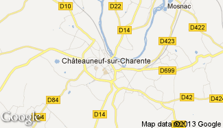 Plan de Châteauneuf-sur-Charente