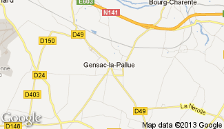 Plan de Gensac-la-Pallue