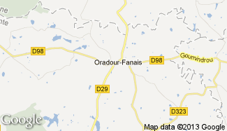 Plan de Oradour-Fanais