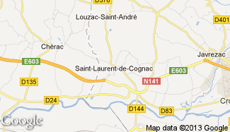 Plan de Saint-Laurent-de-Cognac