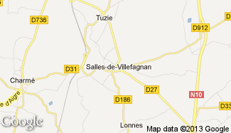 Plan de Salles-de-Villefagnan