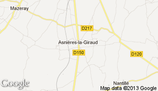 Plan de Asnières-la-Giraud