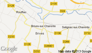 Plan de Brives-sur-Charente