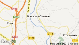 Plan de Bussac-sur-Charente