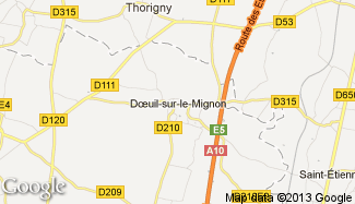 Plan de Doeuil-sur-le-Mignon