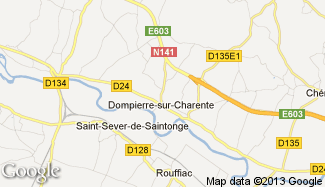 Plan de Dompierre-sur-Charente