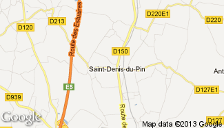 Plan de Saint-Denis-du-Pin