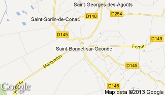 Plan de Saint-Bonnet-sur-Gironde