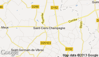 Plan de Saint-Ciers-Champagne