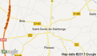 Plan de Saint-Genis-de-Saintonge
