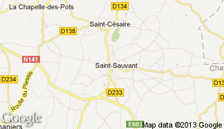 Plan de Saint-Sauvant