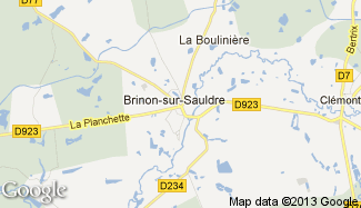 Plan de Brinon-sur-Sauldre