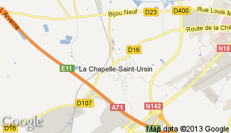 Plan de La Chapelle-Saint-Ursin