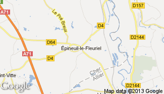 Plan de Épineuil-le-Fleuriel