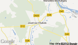 Plan de Jouet-sur-l'Aubois