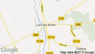 Plan de Lury-sur-Arnon