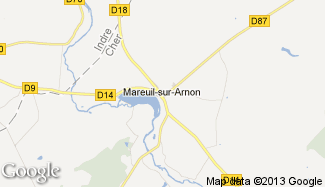 Plan de Mareuil-sur-Arnon