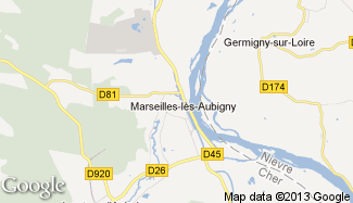 Plan de Marseilles-lès-Aubigny