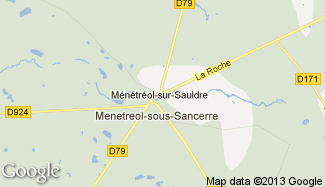 Plan de Ménétréol-sur-Sauldre