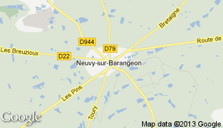 Plan de Neuvy-sur-Barangeon