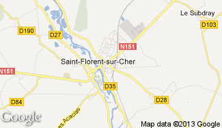 Plan de Saint-Florent-sur-Cher