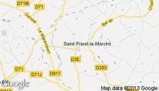 Plan de Saint-Priest-la-Marche