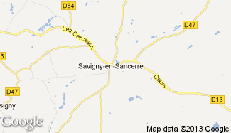 Plan de Savigny-en-Sancerre