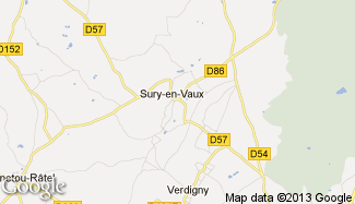 Plan de Sury-en-Vaux