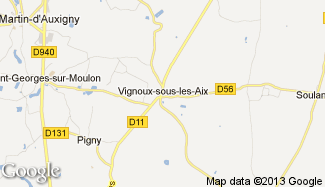 Plan de Vignoux-sous-les-Aix