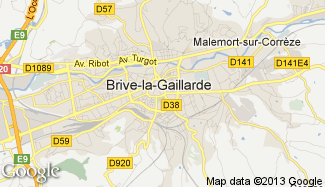 Plan de Brive-la-Gaillarde