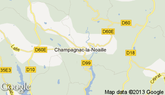 Plan de Champagnac-la-Noaille