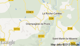 Plan de Champagnac-la-Prune