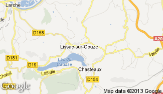 Plan de Lissac-sur-Couze
