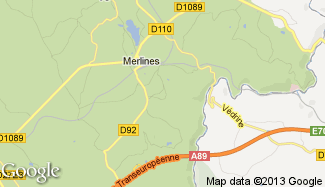 Plan de Merlines
