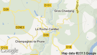 Plan de La Roche-Canillac