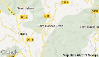 Plan de Saint-Bonnet-Elvert