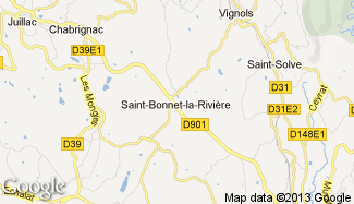 Plan de Saint-Bonnet-la-Rivière