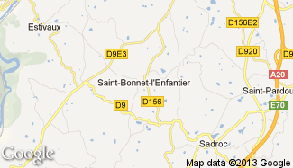 Plan de Saint-Bonnet-l'Enfantier