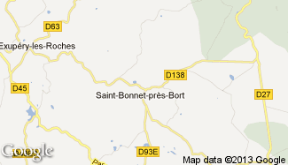 Plan de Saint-Bonnet-près-Bort