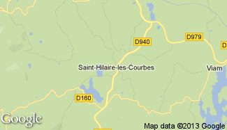 Plan de Saint-Hilaire-les-Courbes