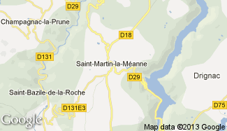 Plan de Saint-Martin-la-Méanne