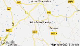 Plan de Saint-Sornin-Lavolps