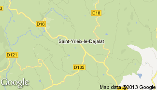 Plan de Saint-Yrieix-le-Déjalat