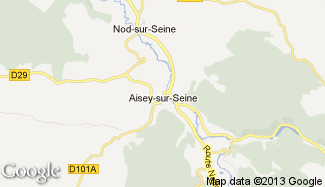 Plan de Aisey-sur-Seine