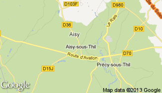 Plan de Aisy-sous-Thil