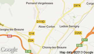 Plan de Aloxe-Corton